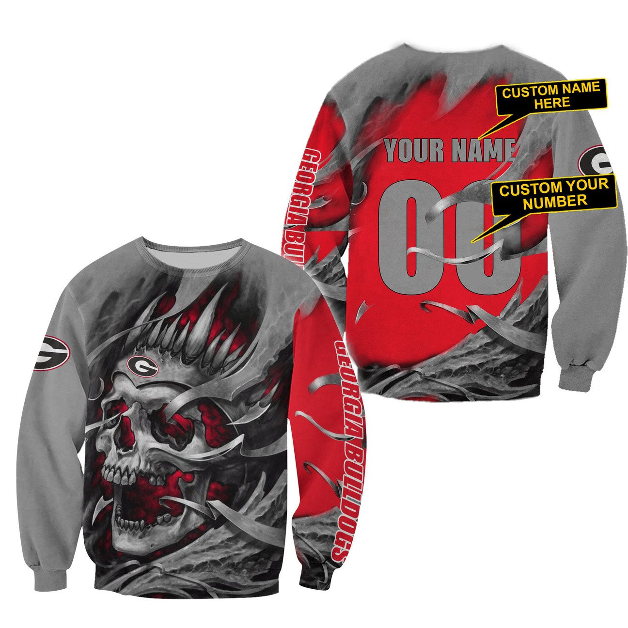 GEORGIA BULLDOGS Hoodies - v11 - Famjoys GEORGIA BULLDOGS Hoodies - v11 - Famjoys