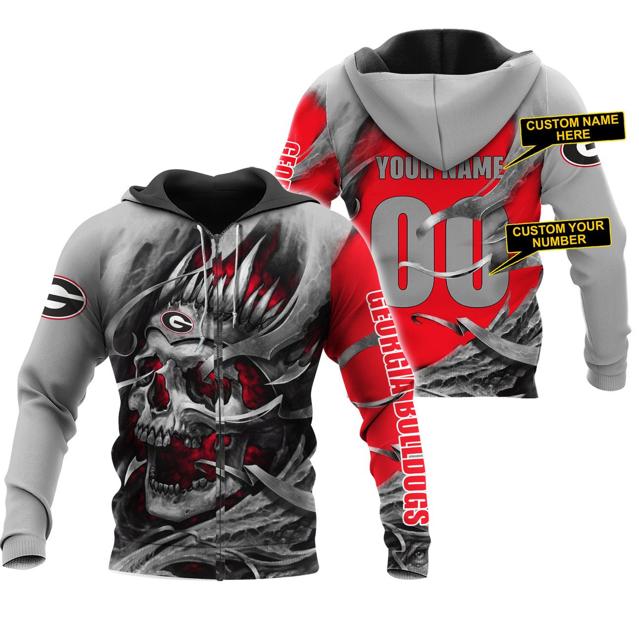 GEORGIA BULLDOGS Hoodies - v11 - Famjoys GEORGIA BULLDOGS Hoodies - v11 - Famjoys