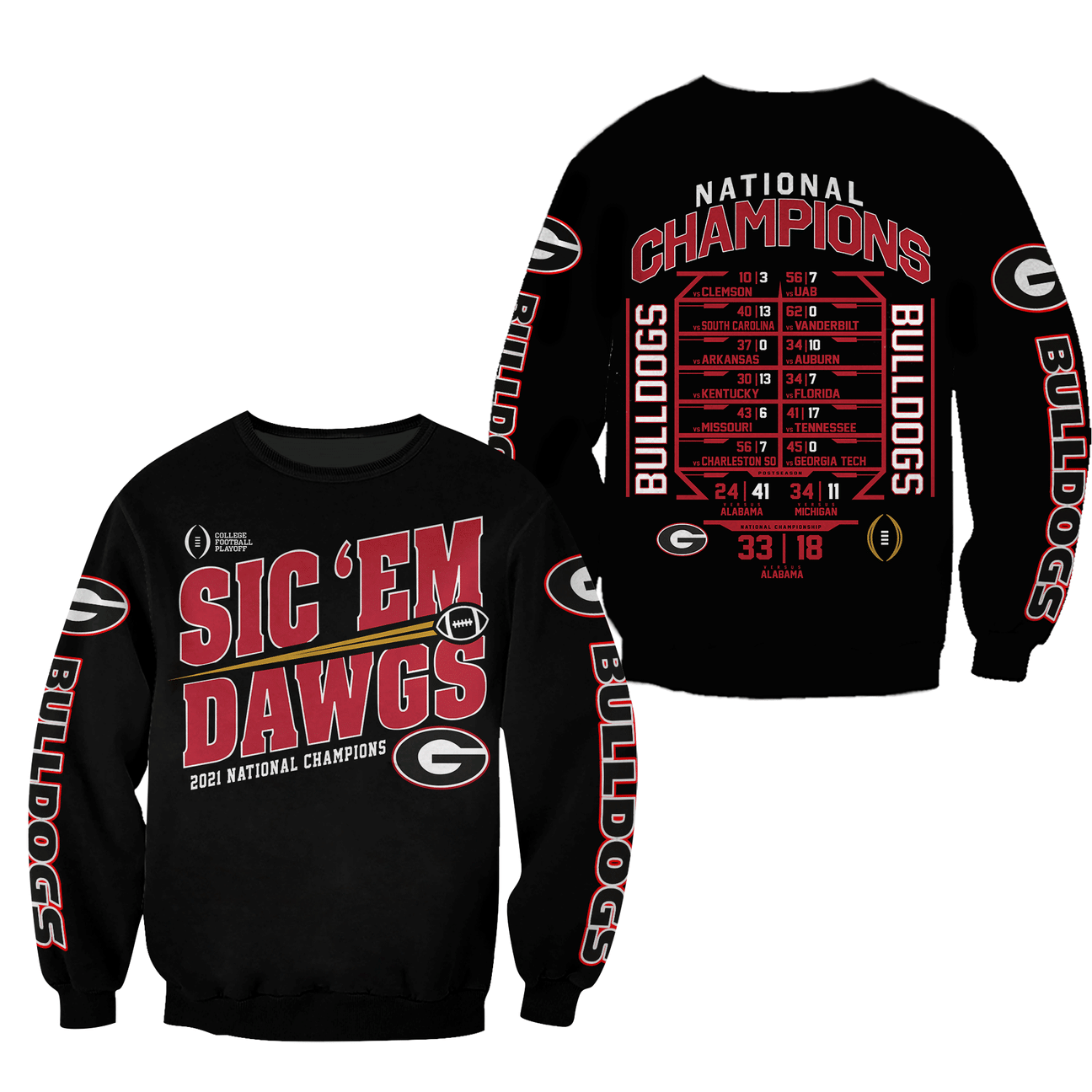 GEORGIA BULLDOGS Hoodies - v14 - Famjoys GEORGIA BULLDOGS Hoodies - v14 - Famjoys