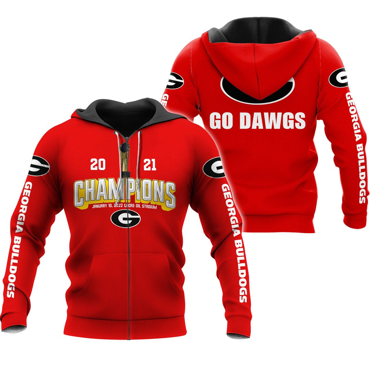 GEORGIA BULLDOGS Hoodies - v17 - Famjoys GEORGIA BULLDOGS Hoodies - v17 - Famjoys