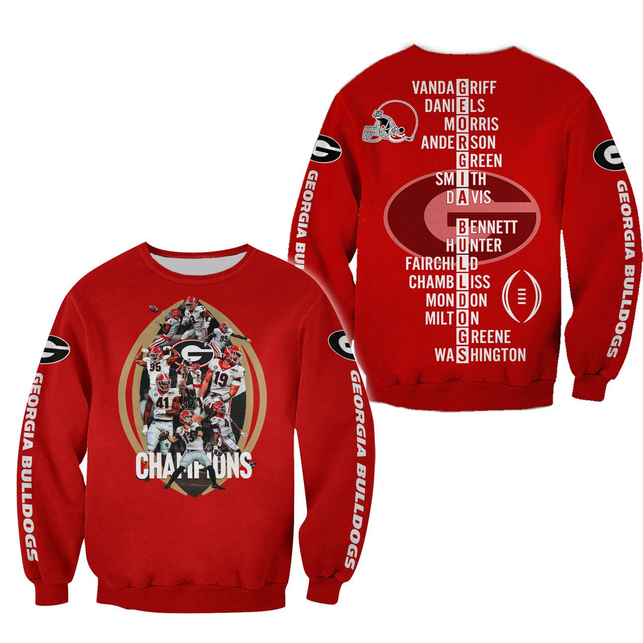 GEORGIA BULLDOGS Hoodies - v19 - Famjoys GEORGIA BULLDOGS Hoodies - v19 - Famjoys