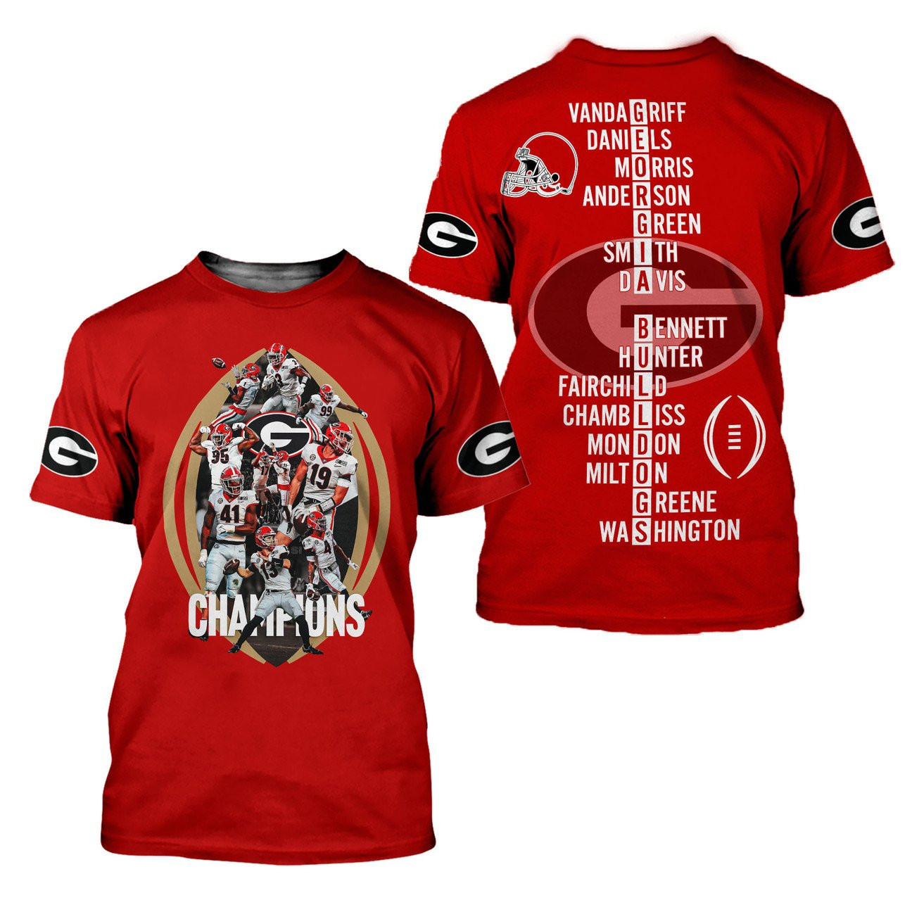 GEORGIA BULLDOGS Hoodies - v19 - Famjoys GEORGIA BULLDOGS Hoodies - v19 - Famjoys