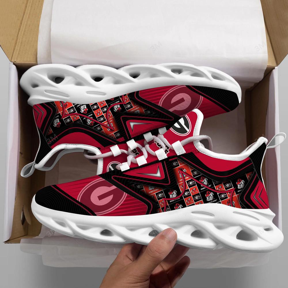 Georgia Bulldogs Max Soul Clunky Shoes - Famjoys Georgia Bulldogs Max Soul Clunky Shoes - Famjoys