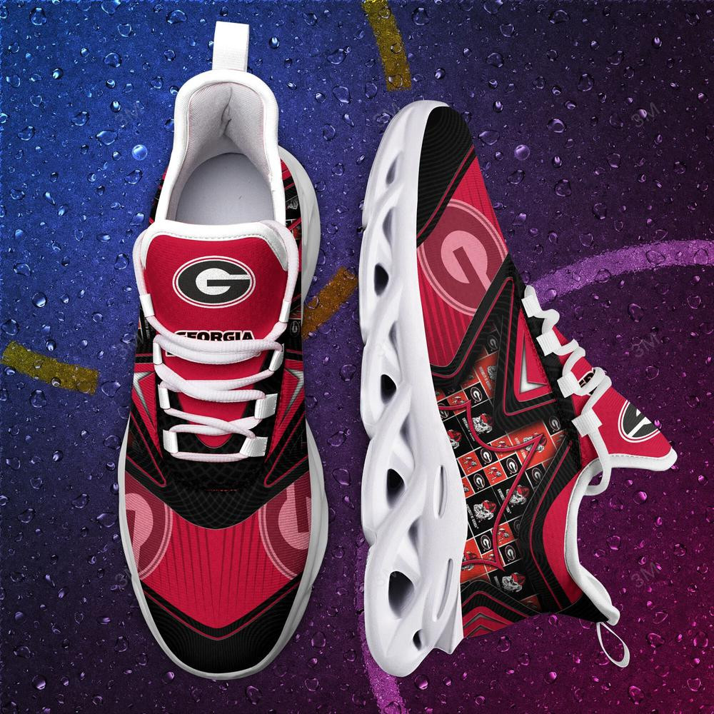 Georgia Bulldogs Max Soul Clunky Shoes - Famjoys Georgia Bulldogs Max Soul Clunky Shoes - Famjoys