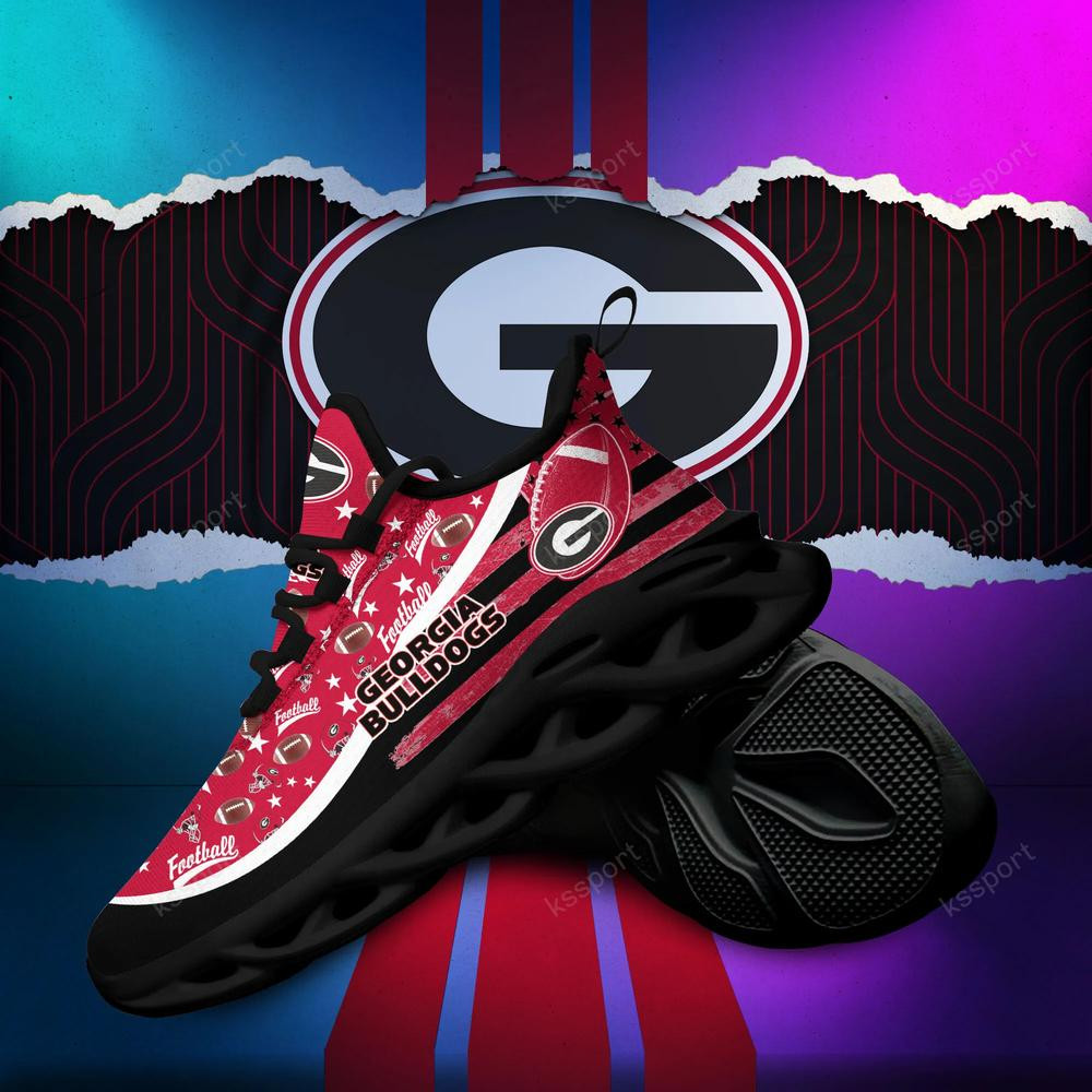 Georgia Bulldogs Max Soul Clunky Sneakers - Famjoys Georgia Bulldogs Max Soul Clunky Sneakers - Famjoys