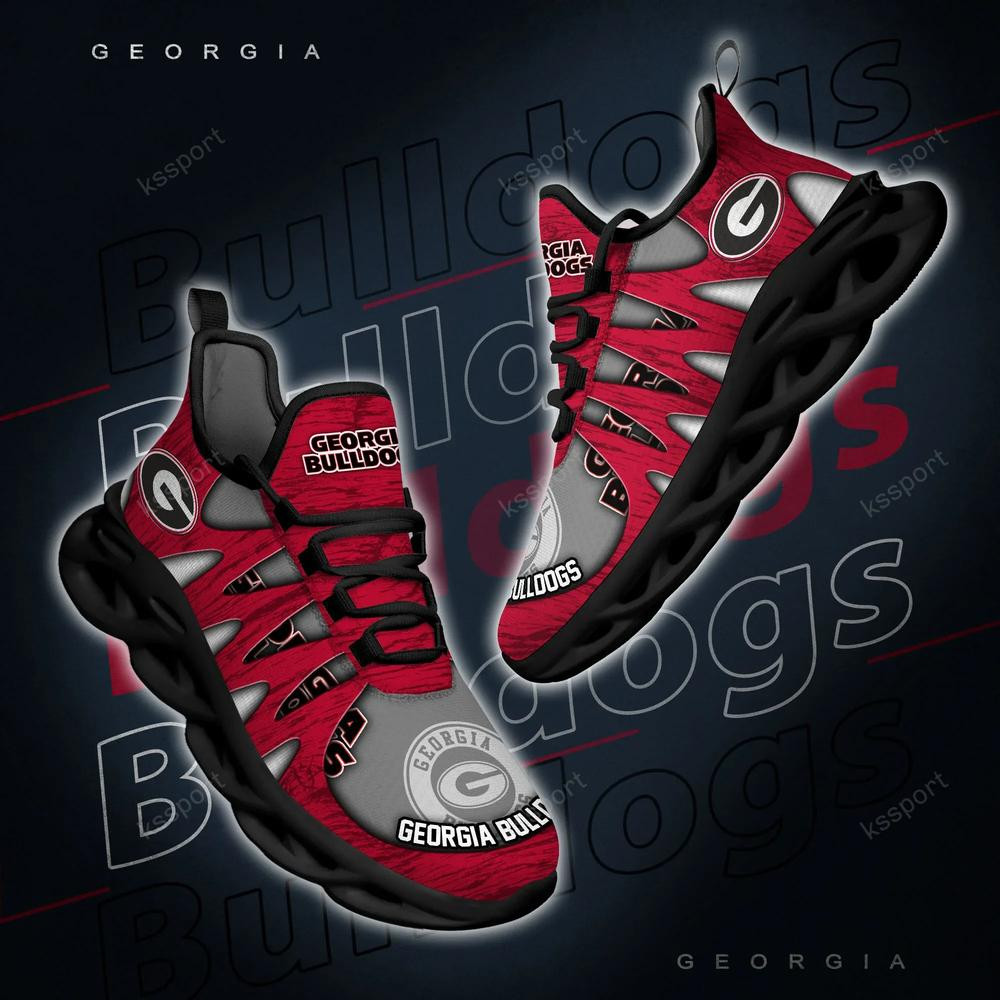 Georgia Bulldogs Max Soul Shoes, Running Sneakers - Famjoys Georgia Bulldogs Max Soul Shoes, Running Sneakers - Famjoys