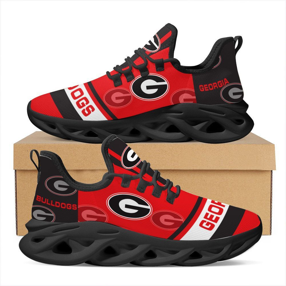 Georgia Bulldogs Max Soul Sneakers Shoes - Famjoys Georgia Bulldogs Max Soul Sneakers Shoes - Famjoys