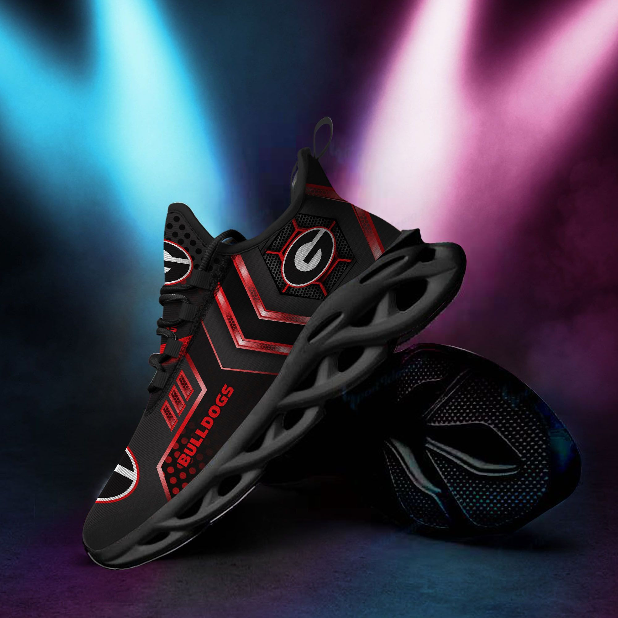 Georgia Bulldogs Max Soul Sneakers Shoes - Famjoys Georgia Bulldogs Max Soul Sneakers Shoes - Famjoys
