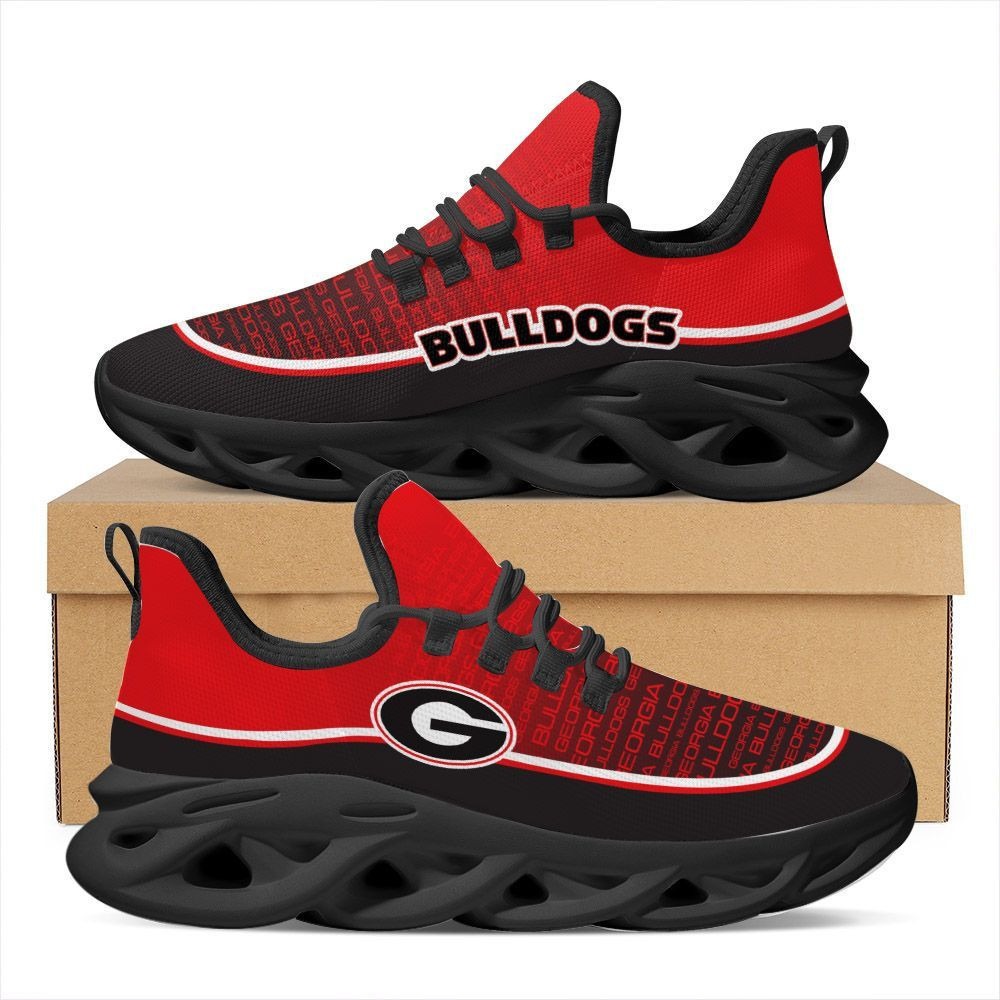 Georgia Bulldogs Max Soul Sneakers Shoes - Famjoys Georgia Bulldogs Max Soul Sneakers Shoes - Famjoys