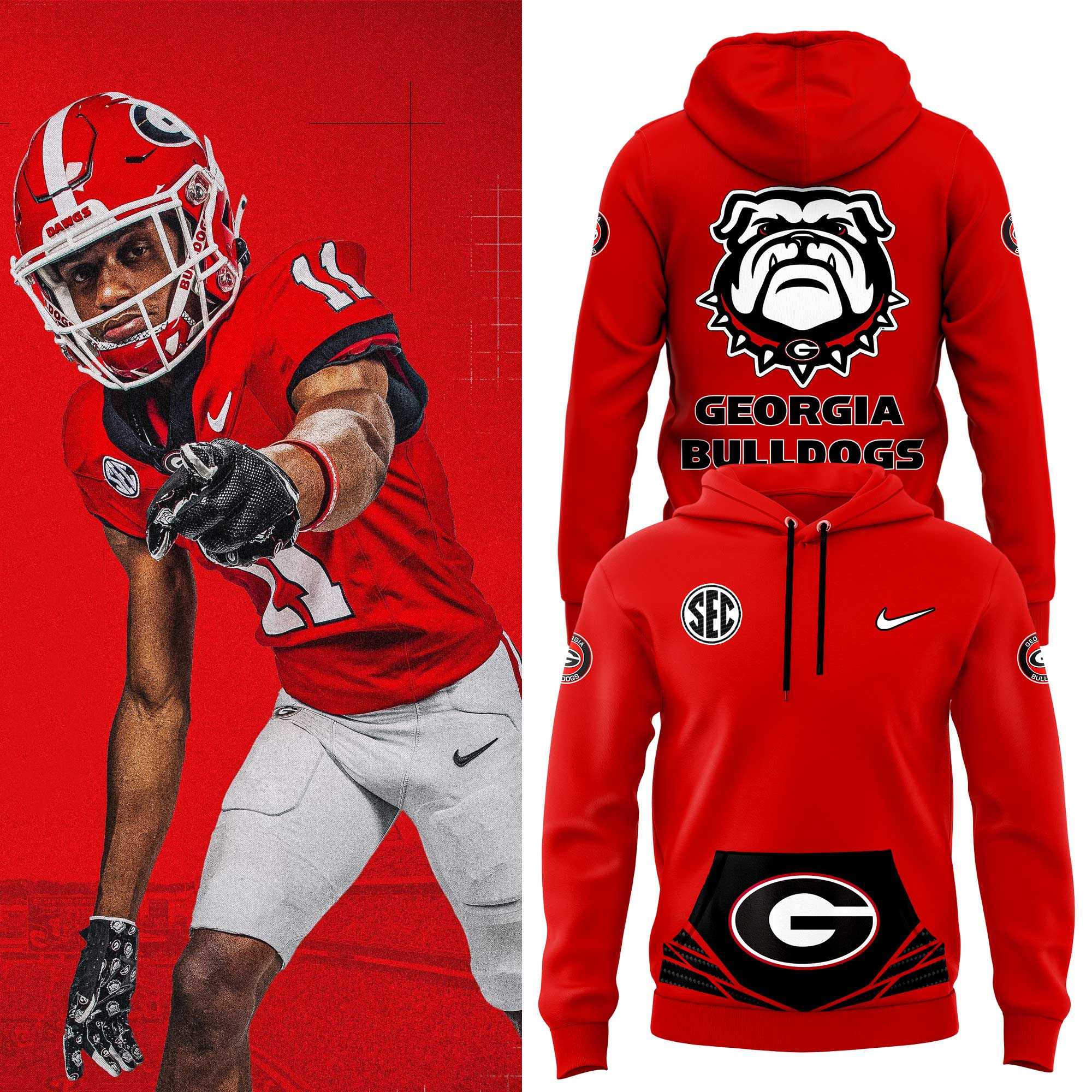 Georgia Bulldogs New Hoodie 2024 - Famjoys Georgia Bulldogs New Hoodie 2024 - Famjoys