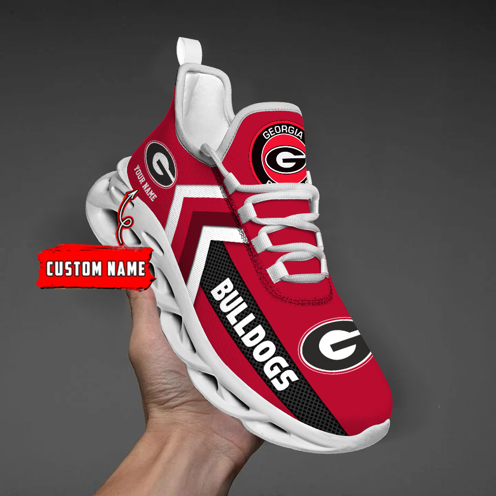 Georgia Bulldogs Personalized Custom Name Max Soul Shoes DS003 - Famjoys Georgia Bulldogs Personalized Custom Name Max Soul Shoes DS003 - Famjoys