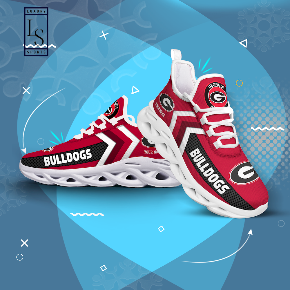 Georgia Bulldogs Personalized Max Soul Shoes - Famjoys Georgia Bulldogs Personalized Max Soul Shoes - Famjoys