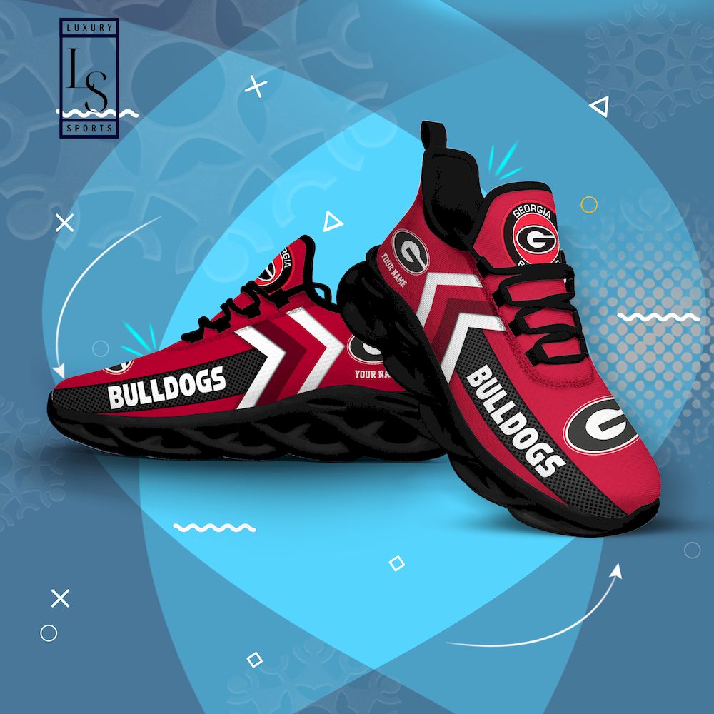 Georgia Bulldogs Personalized Max Soul Shoes - Famjoys Georgia Bulldogs Personalized Max Soul Shoes - Famjoys