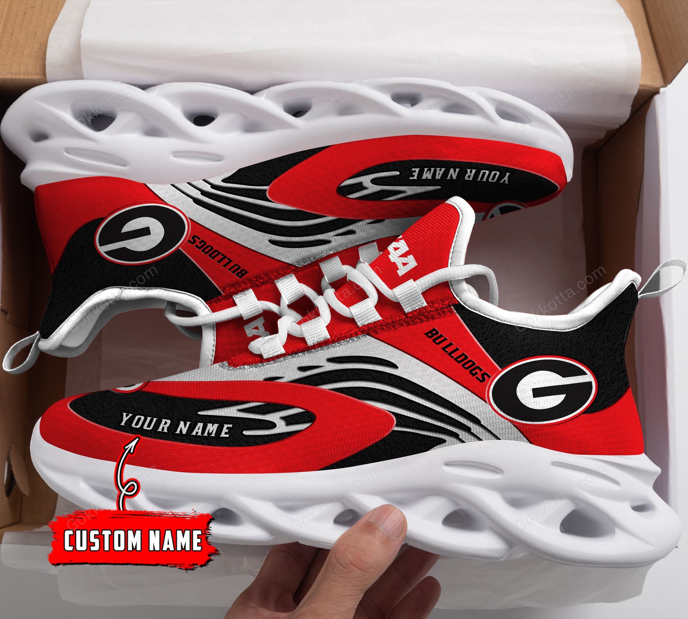 Georgia Bulldogs Personalized Max Soul Shoes THS21091608 - Famjoys Georgia Bulldogs Personalized Max Soul Shoes THS21091608 - Famjoys