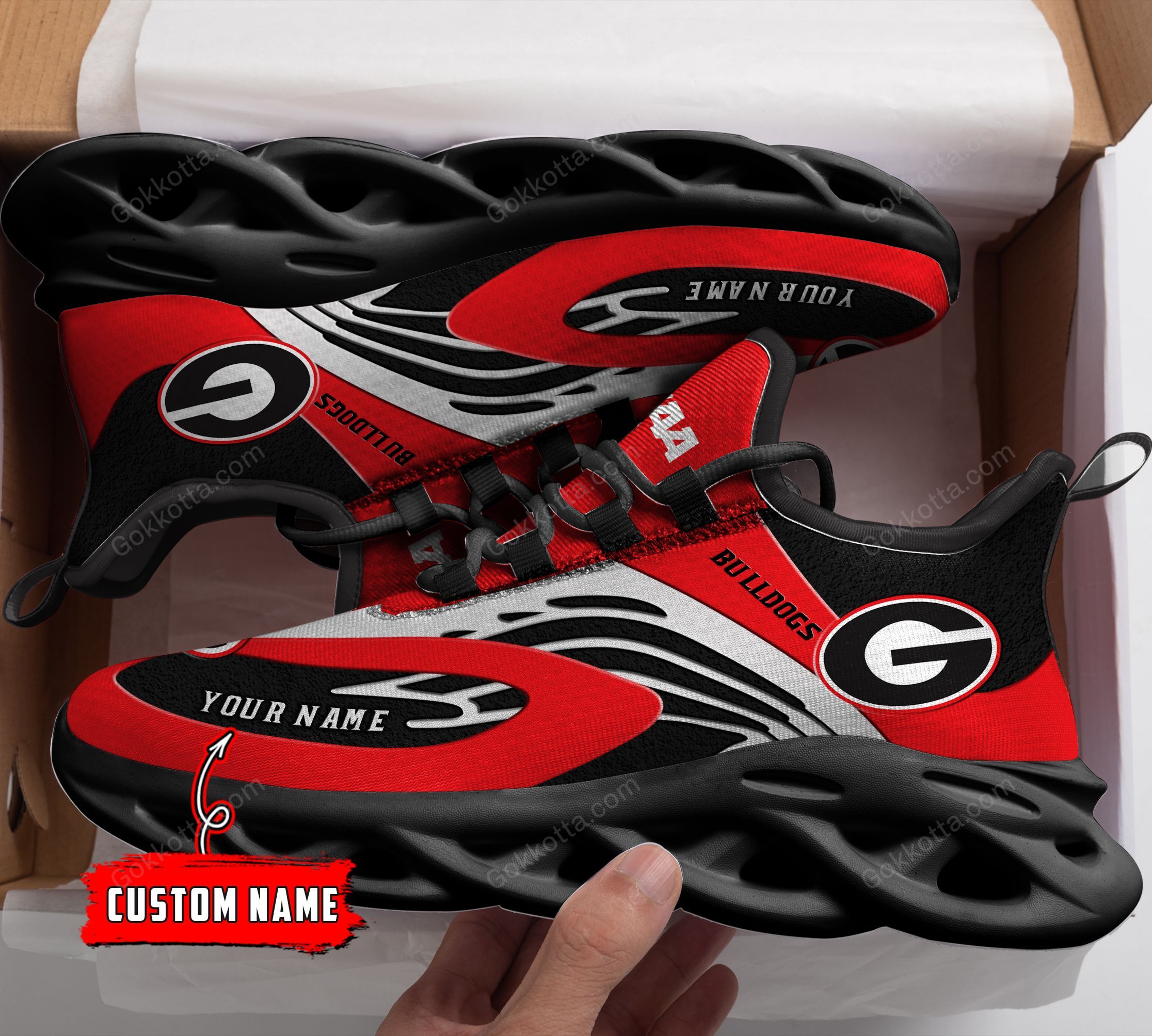 Georgia Bulldogs Personalized Max Soul Shoes THS21091608 - Famjoys Georgia Bulldogs Personalized Max Soul Shoes THS21091608 - Famjoys