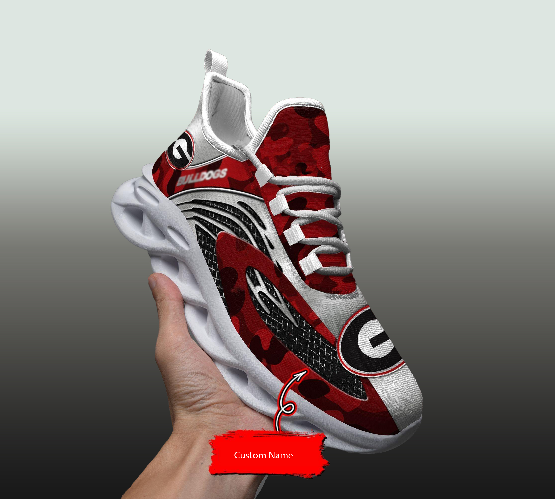 Georgia Bulldogs Personalized Max Soul Shoes THS21093007 - Famjoys Georgia Bulldogs Personalized Max Soul Shoes THS21093007 - Famjoys