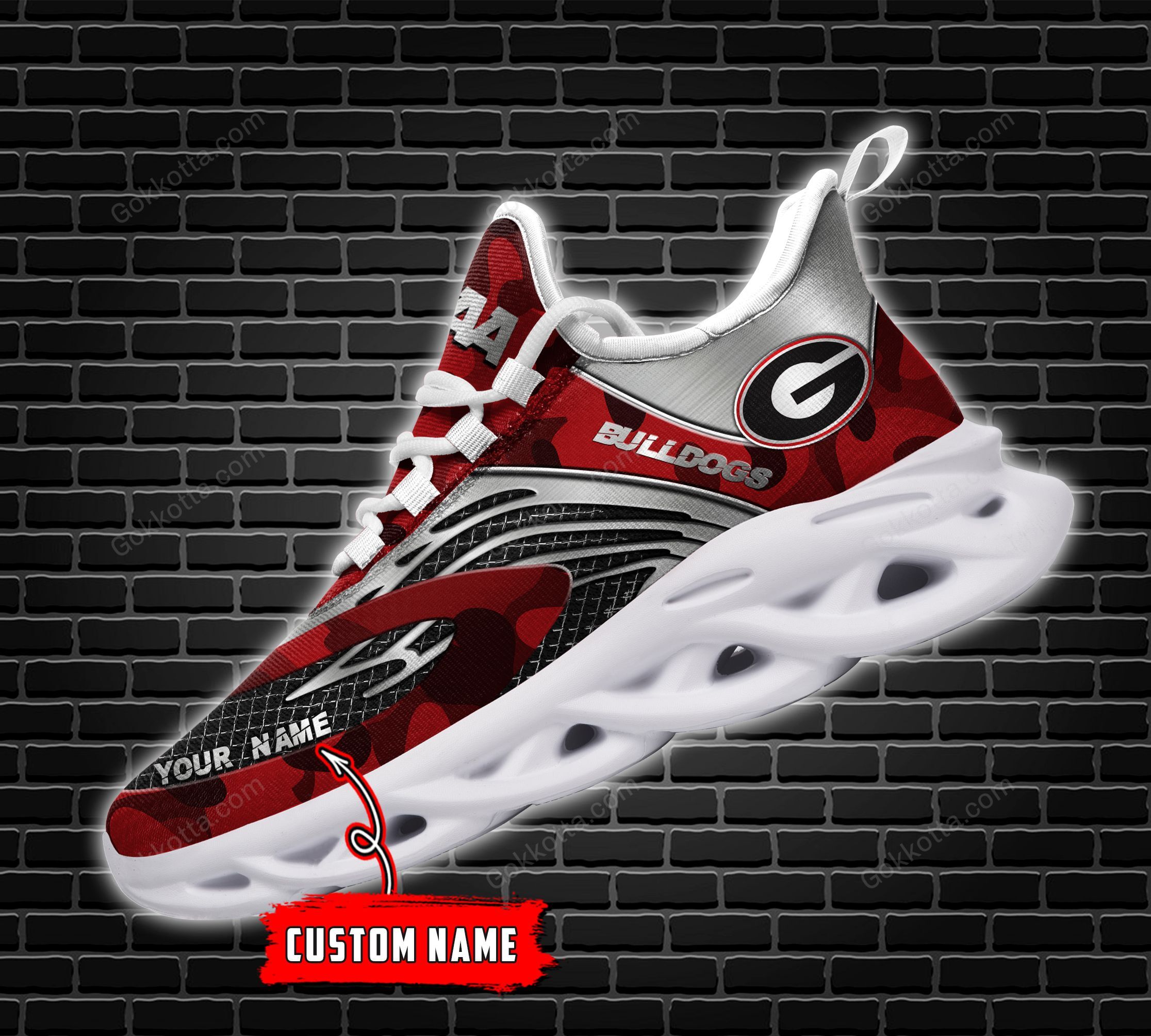 Georgia Bulldogs Personalized Max Soul Shoes THS21093007 - Famjoys Georgia Bulldogs Personalized Max Soul Shoes THS21093007 - Famjoys