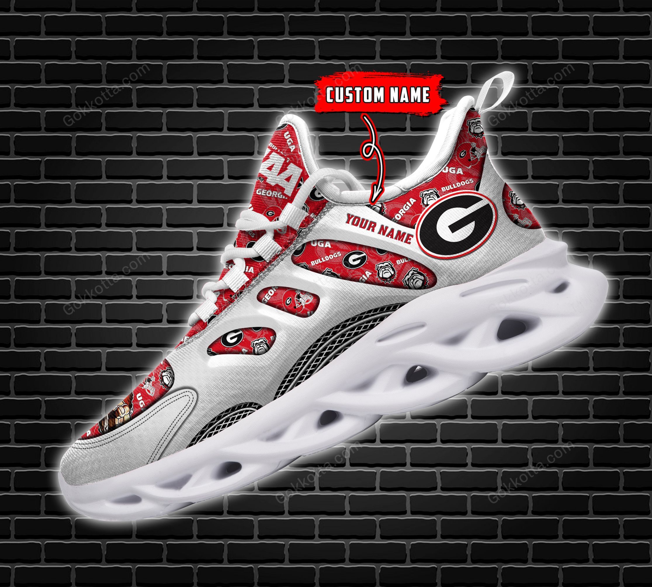Georgia Bulldogs Personalized Max Soul Shoes THS21100108 - Famjoys Georgia Bulldogs Personalized Max Soul Shoes THS21100108 - Famjoys