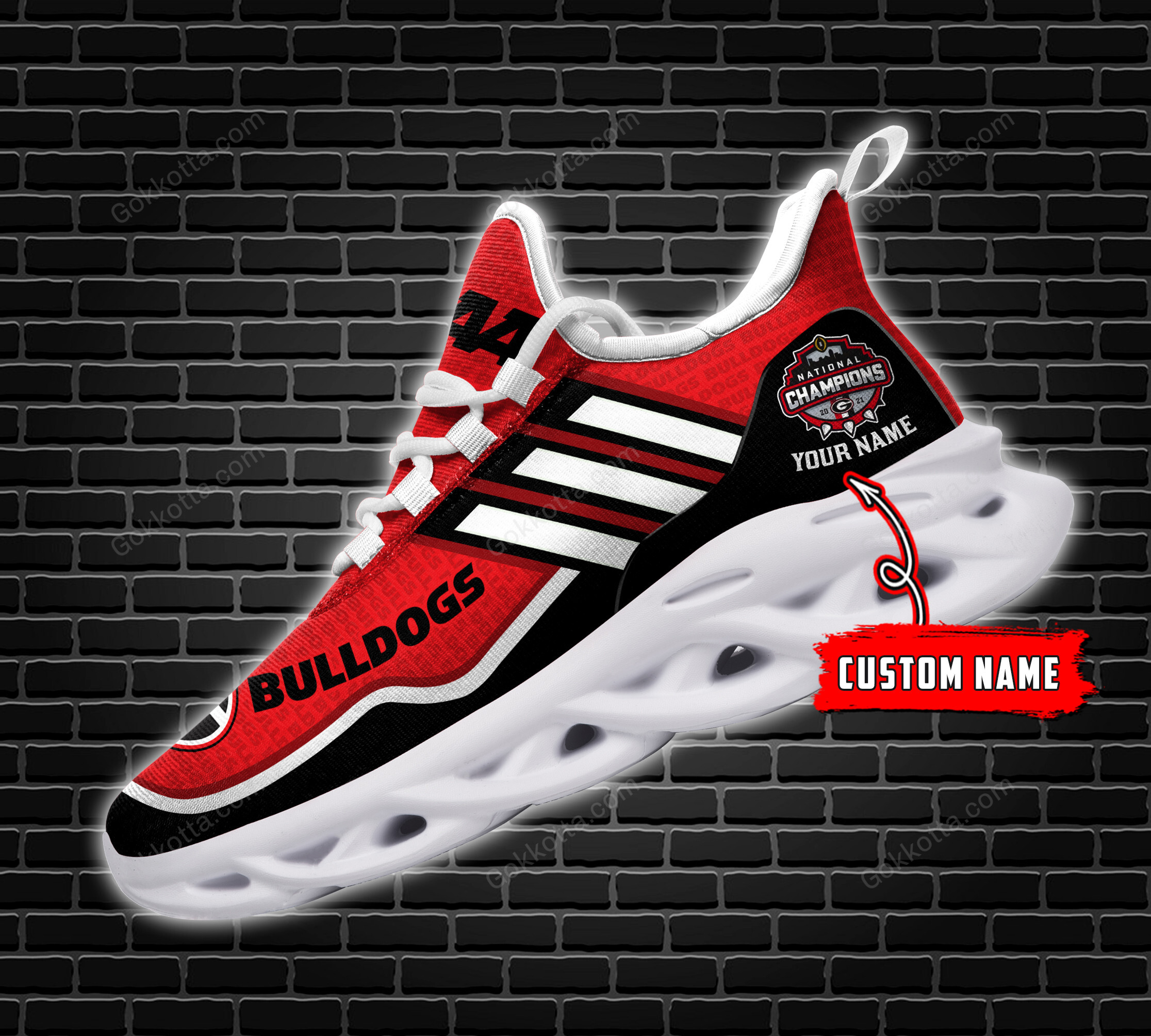 Georgia Bulldogs Personalized Max Soul Shoes THS22011101 - Famjoys Georgia Bulldogs Personalized Max Soul Shoes THS22011101 - Famjoys