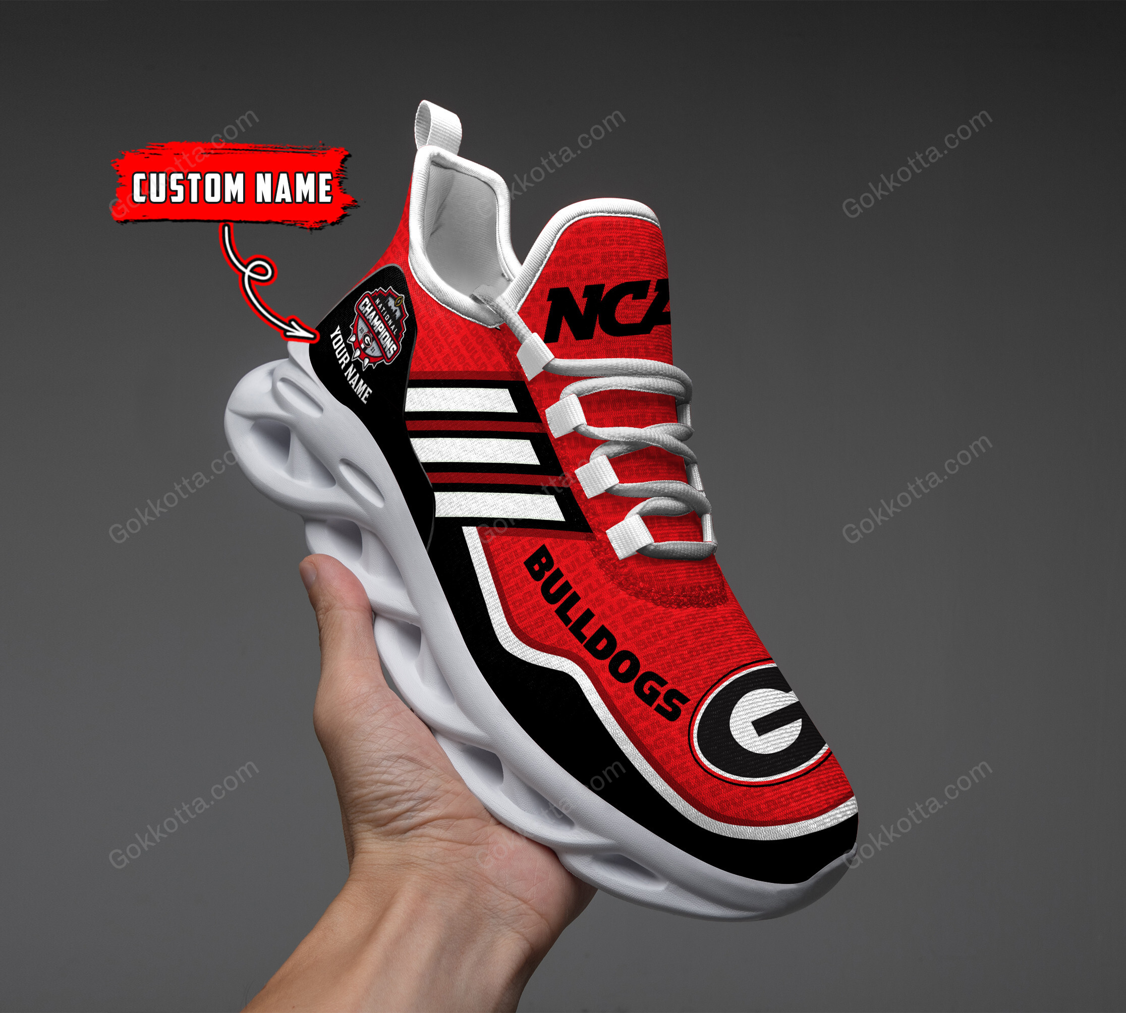Georgia Bulldogs Personalized Max Soul Shoes THS22011101 - Famjoys Georgia Bulldogs Personalized Max Soul Shoes THS22011101 - Famjoys