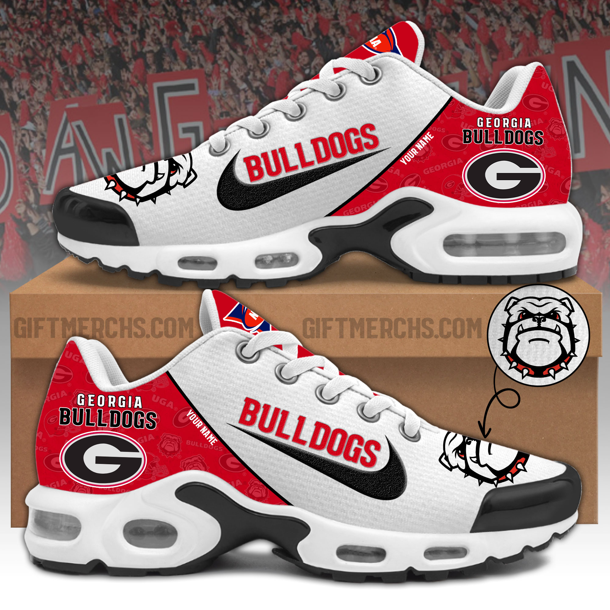 Georgia Bulldogs    Personalized Shoes