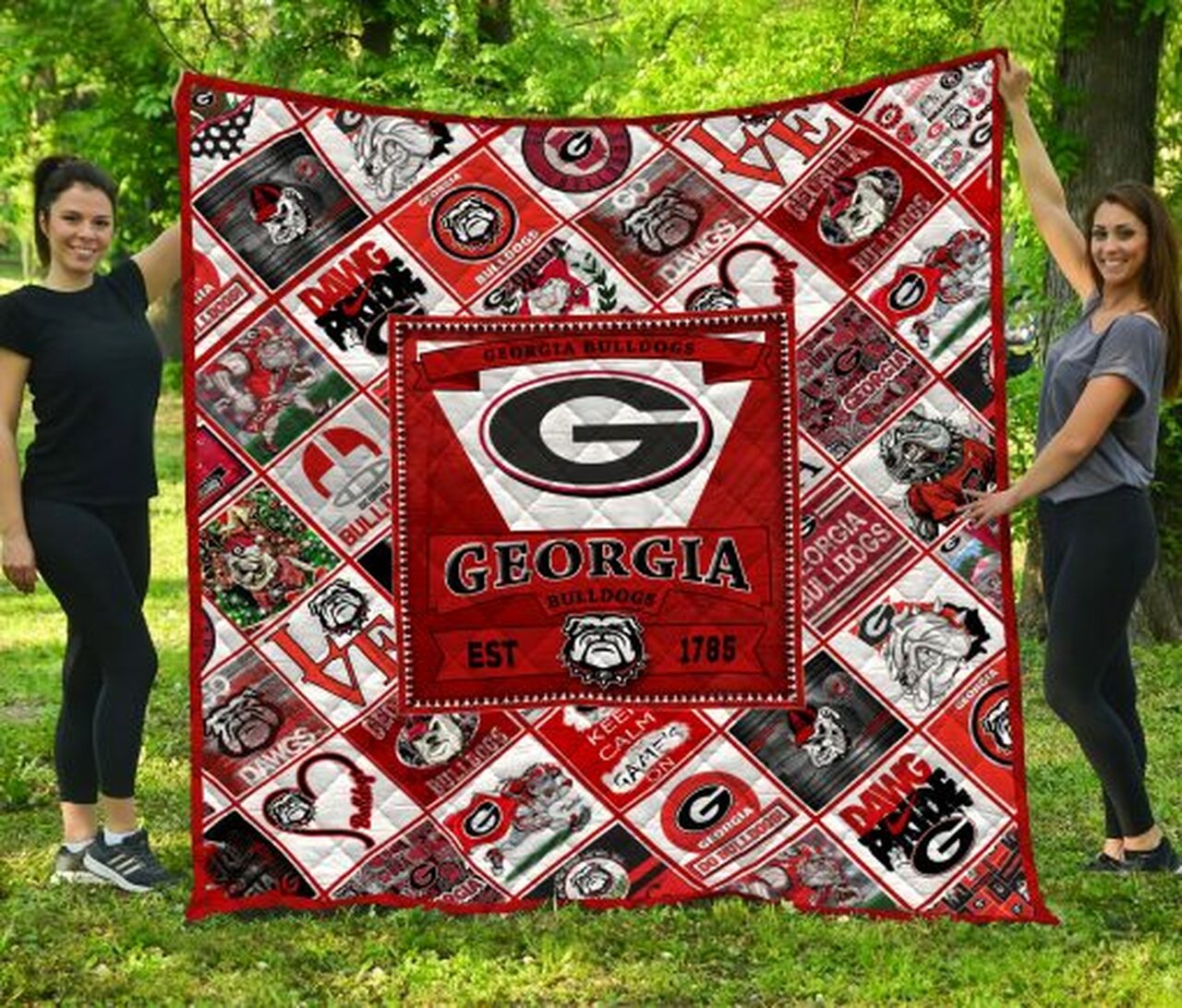 Georgia Bulldogs Quilt Blanket #859 - Famjoys Georgia Bulldogs Quilt Blanket #859 - Famjoys