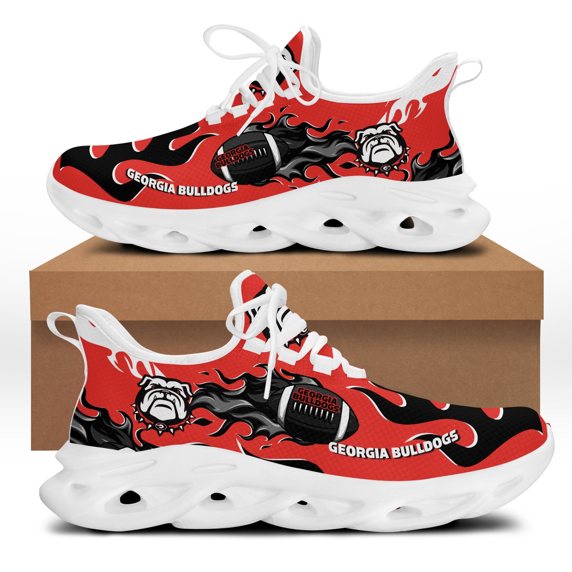 Georgia Bulldogs RN Shoes - Famjoys Georgia Bulldogs RN Shoes - Famjoys
