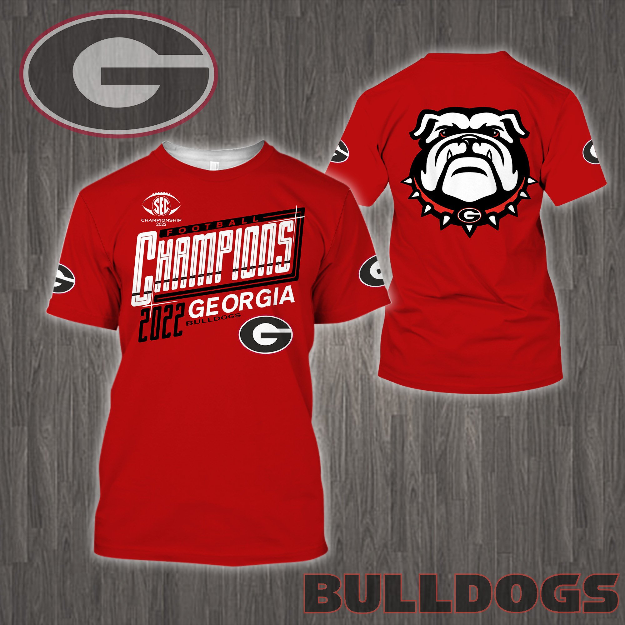 Georgia Bulldogs SEC Champions Shirt Ver 1 - Famjoys Georgia Bulldogs SEC Champions Shirt Ver 1 - Famjoys
