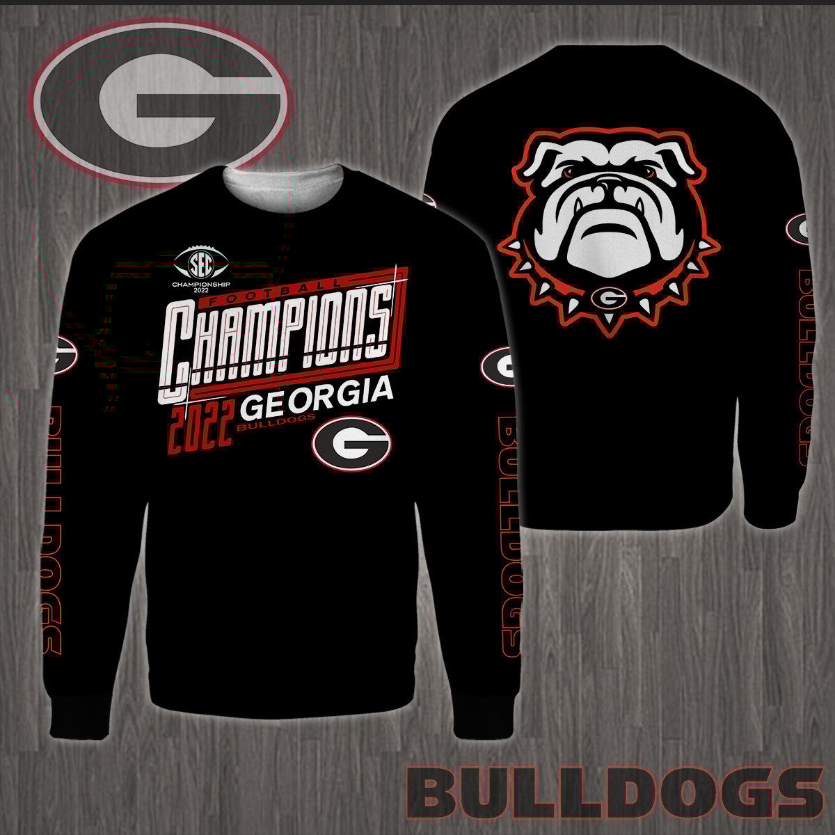Georgia Bulldogs SEC Champions Shirt Ver 2 - Famjoys Georgia Bulldogs SEC Champions Shirt Ver 2 - Famjoys