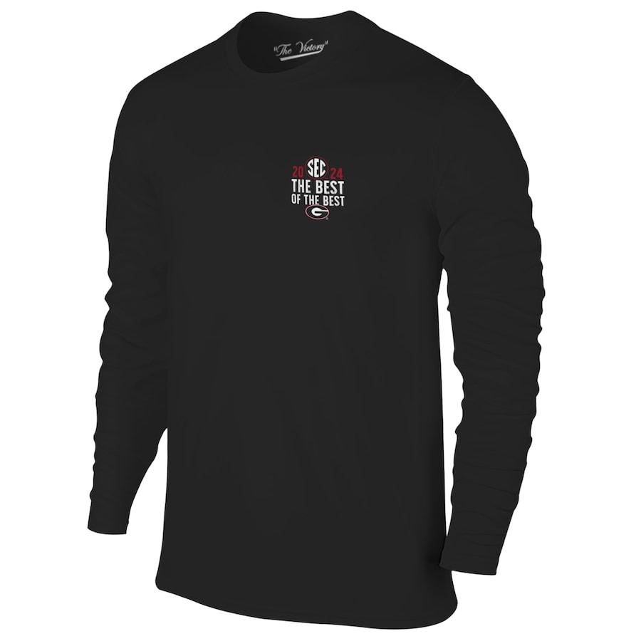 Georgia Bulldogs SEC Football Conference Champions Score Long Sleeve Shirt - Famjoys Georgia Bulldogs SEC Football Conference Champions Score Long Sleeve Shirt - Famjoys