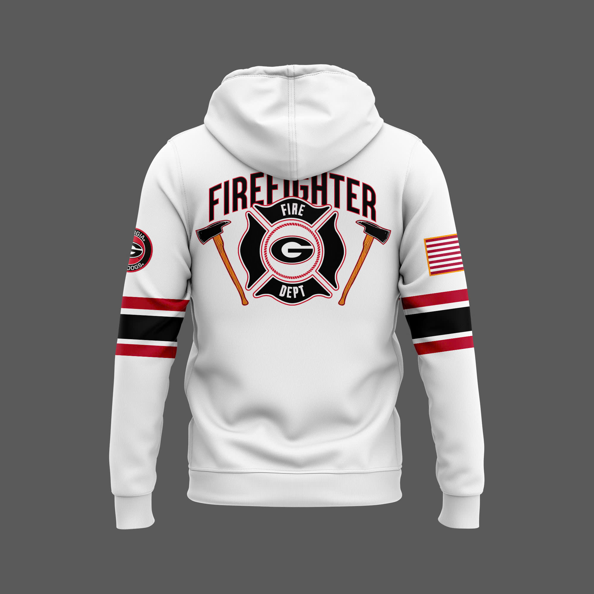 Georgia Bulldogs x Firefighter Appreciation Night Premium Hoodie - Famjoys Georgia Bulldogs x Firefighter Appreciation Night Premium Hoodie - Famjoys