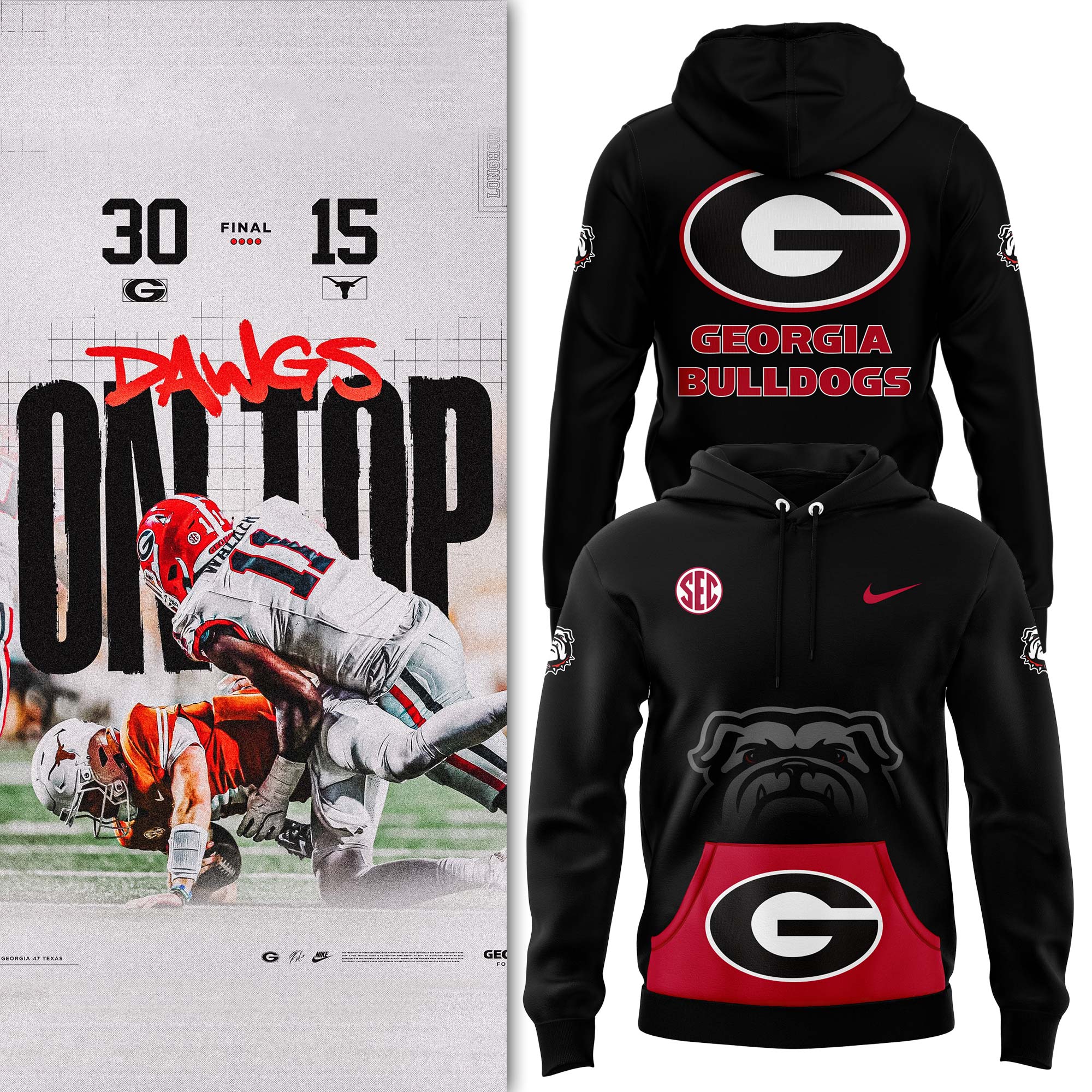 Georgia Football Welcome to SEC Hoodie - Famjoys Georgia Football Welcome to SEC Hoodie - Famjoys