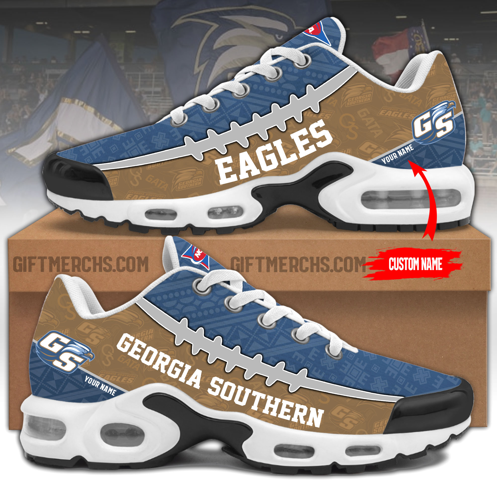 Georgia Southern Personalized Shoes - Famjoys Georgia Southern Personalized Shoes - Famjoys