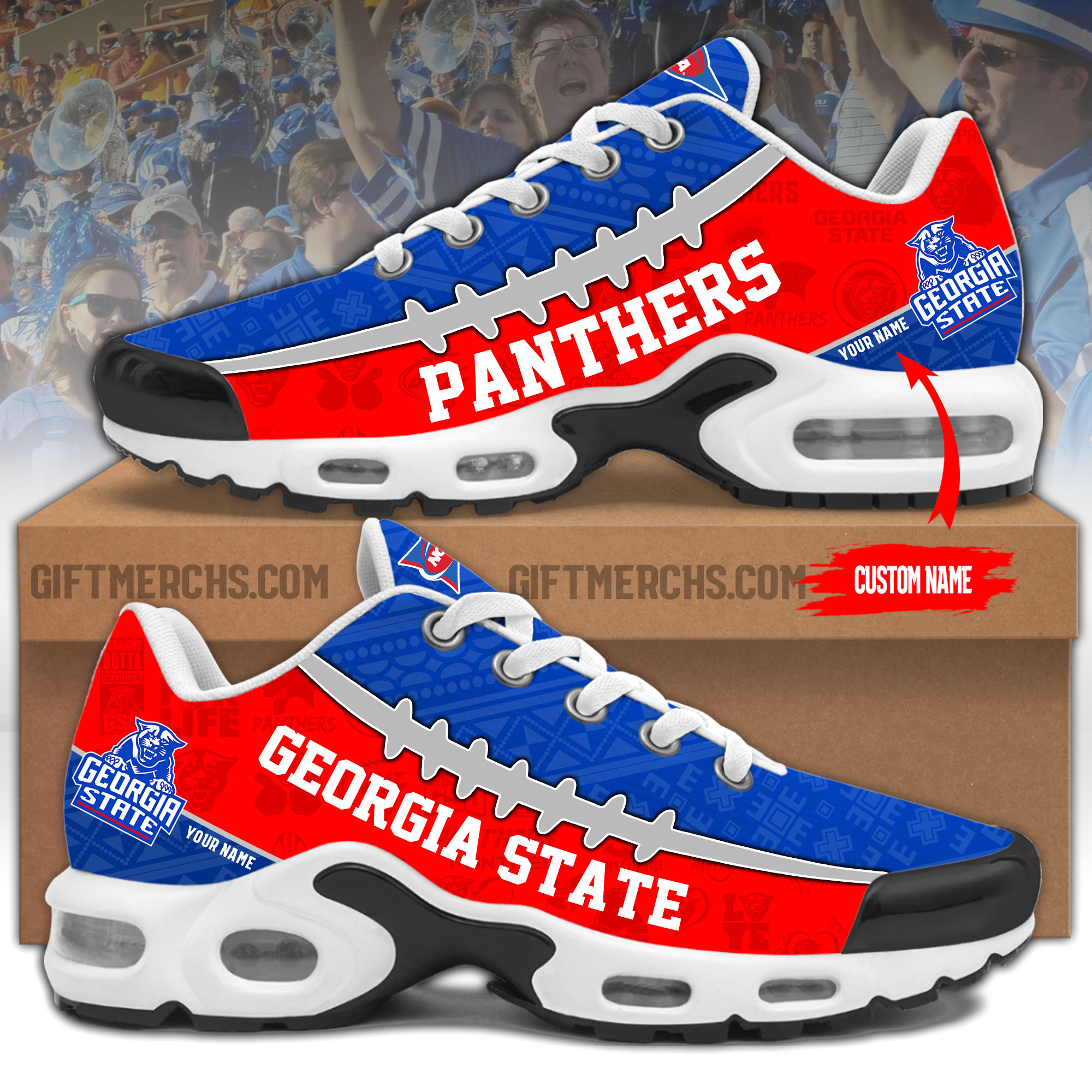 Georgia State Panthers Personalized Shoes - Famjoys Georgia State Panthers Personalized Shoes - Famjoys