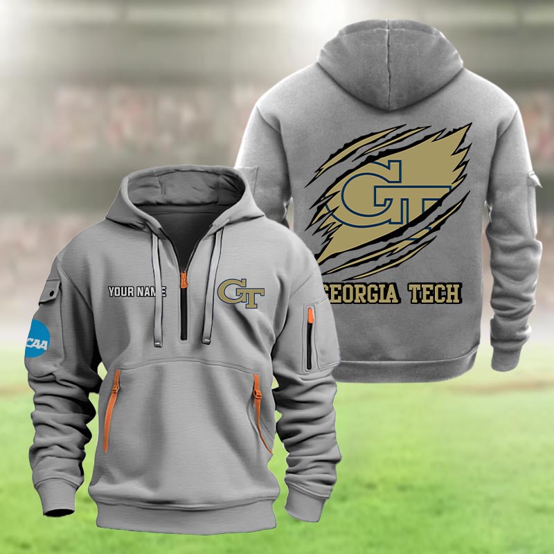 Georgia Tech Yellow Jackets Heavy Hoodie - Famjoys Georgia Tech Yellow Jackets Heavy Hoodie - Famjoys