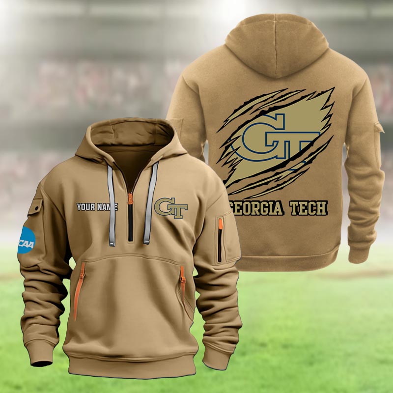 Georgia Tech Yellow Jackets Heavy Hoodie - Famjoys Georgia Tech Yellow Jackets Heavy Hoodie - Famjoys