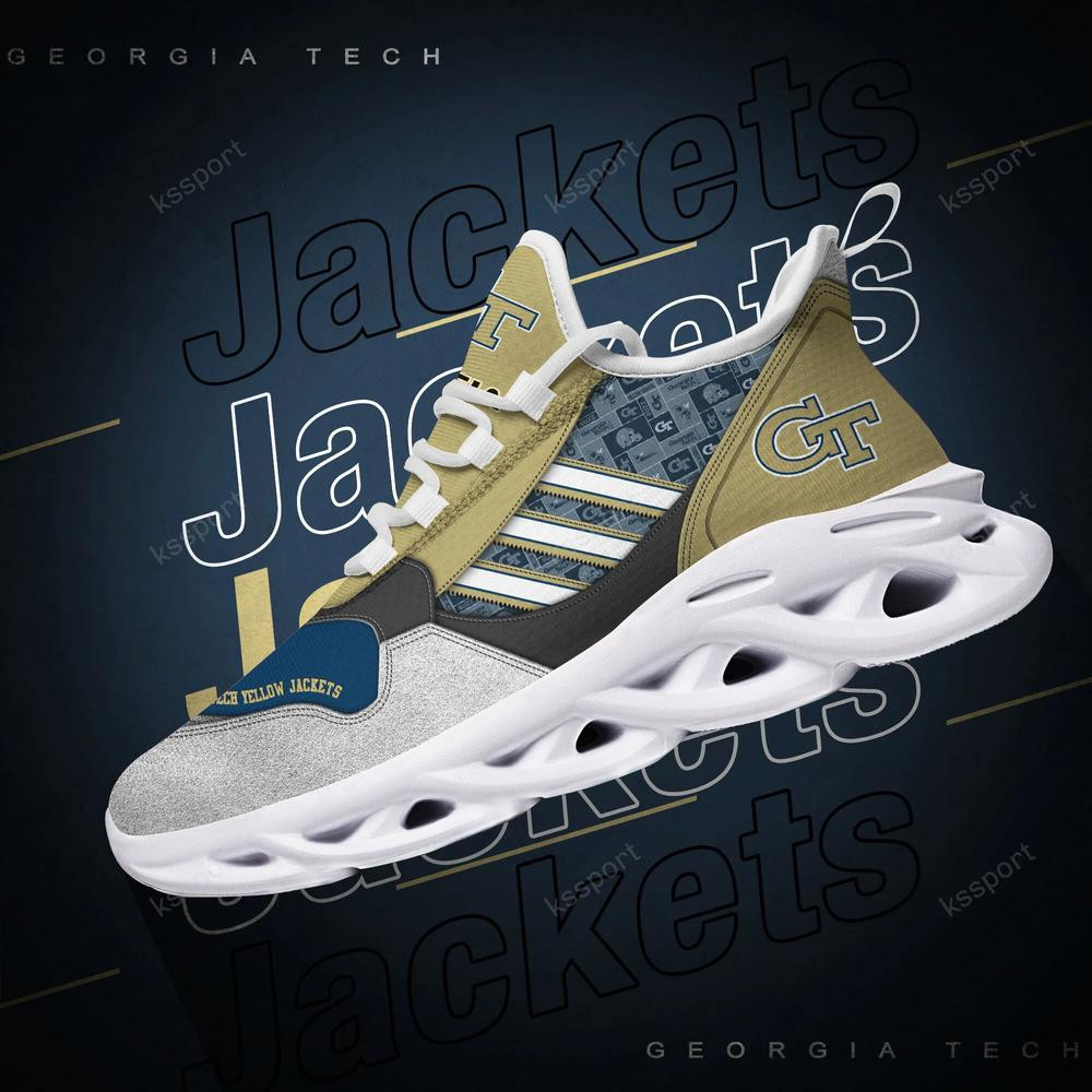 Georgia Tech Yellow Jackets Max Soul Clunky, Running Sneakers - Famjoys Georgia Tech Yellow Jackets Max Soul Clunky, Running Sneakers - Famjoys