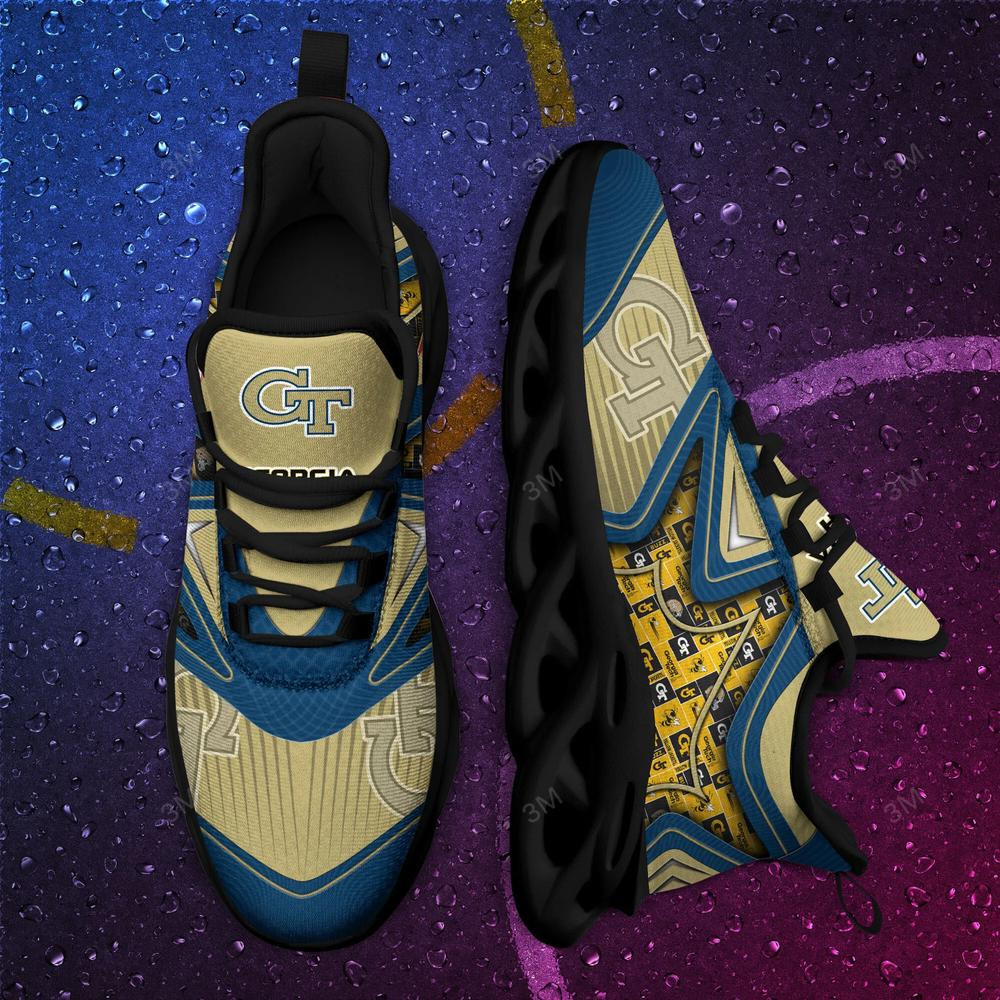 Georgia Tech Yellow Jackets Max Soul Clunky Shoes - Famjoys Georgia Tech Yellow Jackets Max Soul Clunky Shoes - Famjoys