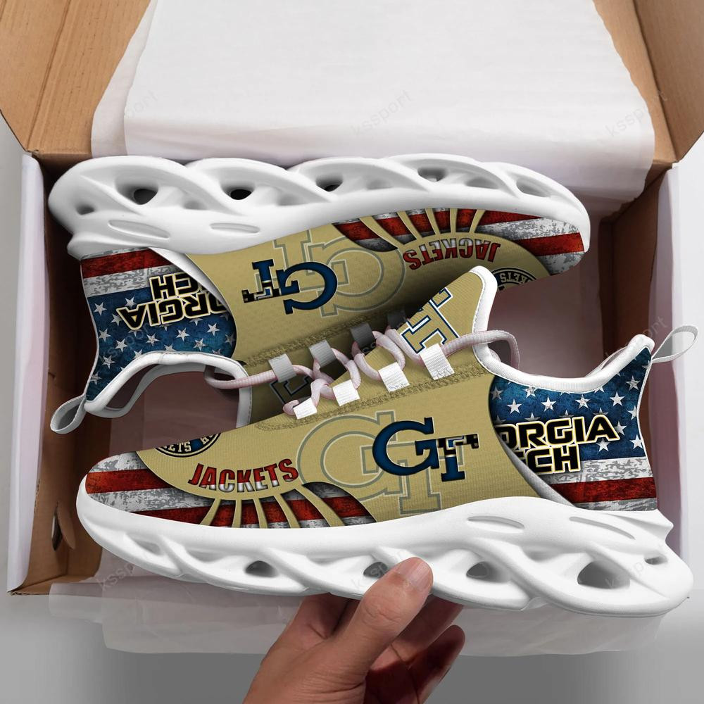 Georgia Tech Yellow Jackets Max Soul Clunky Shoes - Famjoys Georgia Tech Yellow Jackets Max Soul Clunky Shoes - Famjoys