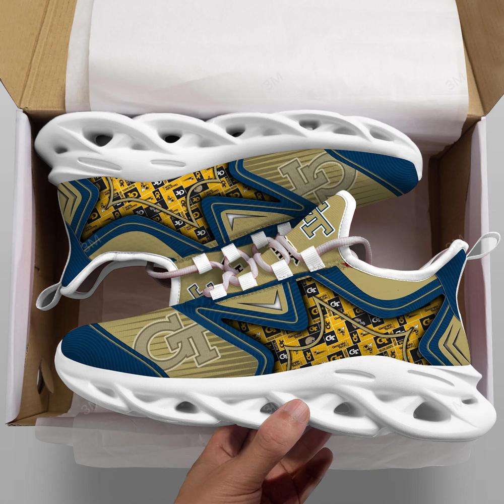 Georgia Tech Yellow Jackets Max Soul Clunky Shoes - Famjoys Georgia Tech Yellow Jackets Max Soul Clunky Shoes - Famjoys