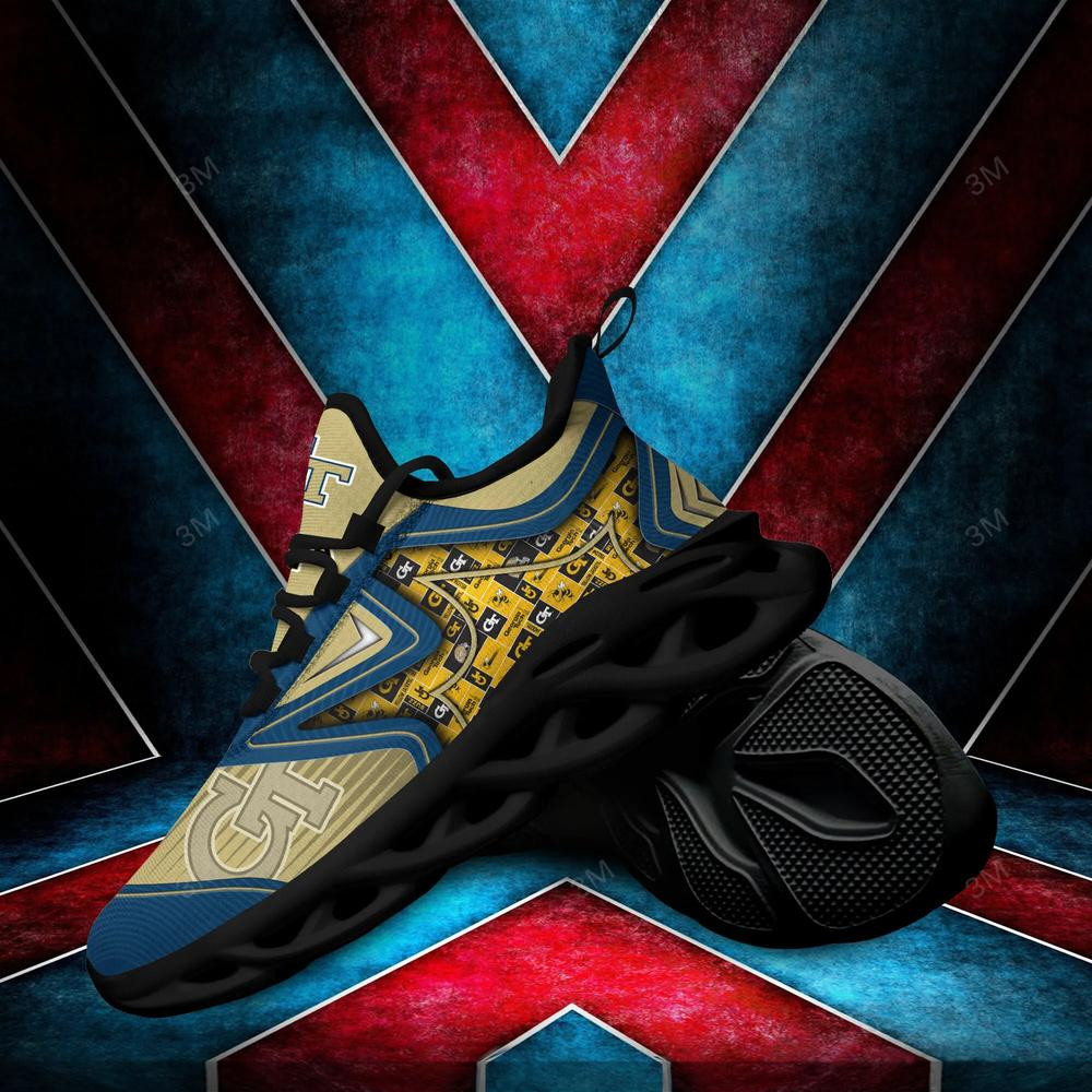 Georgia Tech Yellow Jackets Max Soul Clunky Shoes - Famjoys Georgia Tech Yellow Jackets Max Soul Clunky Shoes - Famjoys