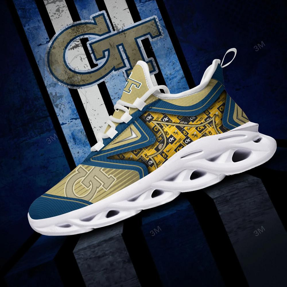 Georgia Tech Yellow Jackets Max Soul Clunky Shoes - Famjoys Georgia Tech Yellow Jackets Max Soul Clunky Shoes - Famjoys