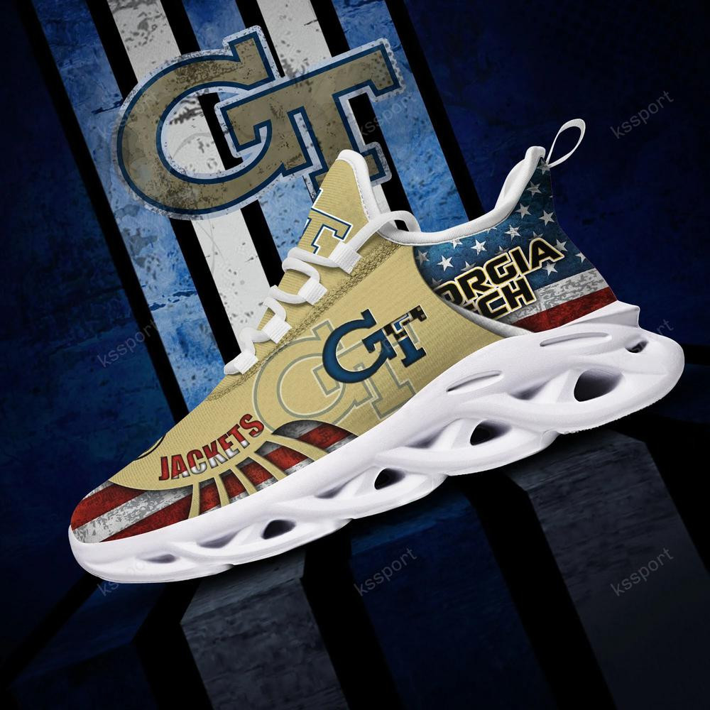 Georgia Tech Yellow Jackets Max Soul Clunky Shoes - Famjoys Georgia Tech Yellow Jackets Max Soul Clunky Shoes - Famjoys