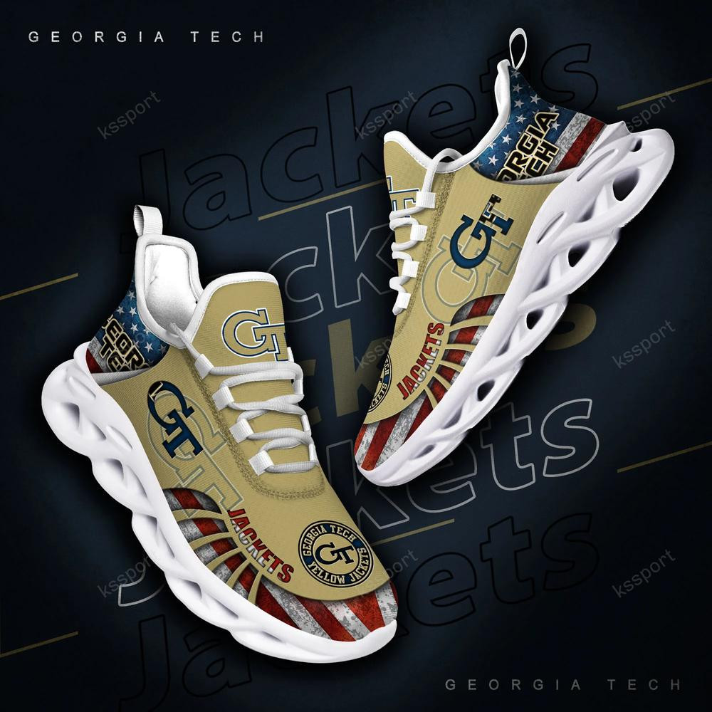 Georgia Tech Yellow Jackets Max Soul Clunky Shoes - Famjoys Georgia Tech Yellow Jackets Max Soul Clunky Shoes - Famjoys