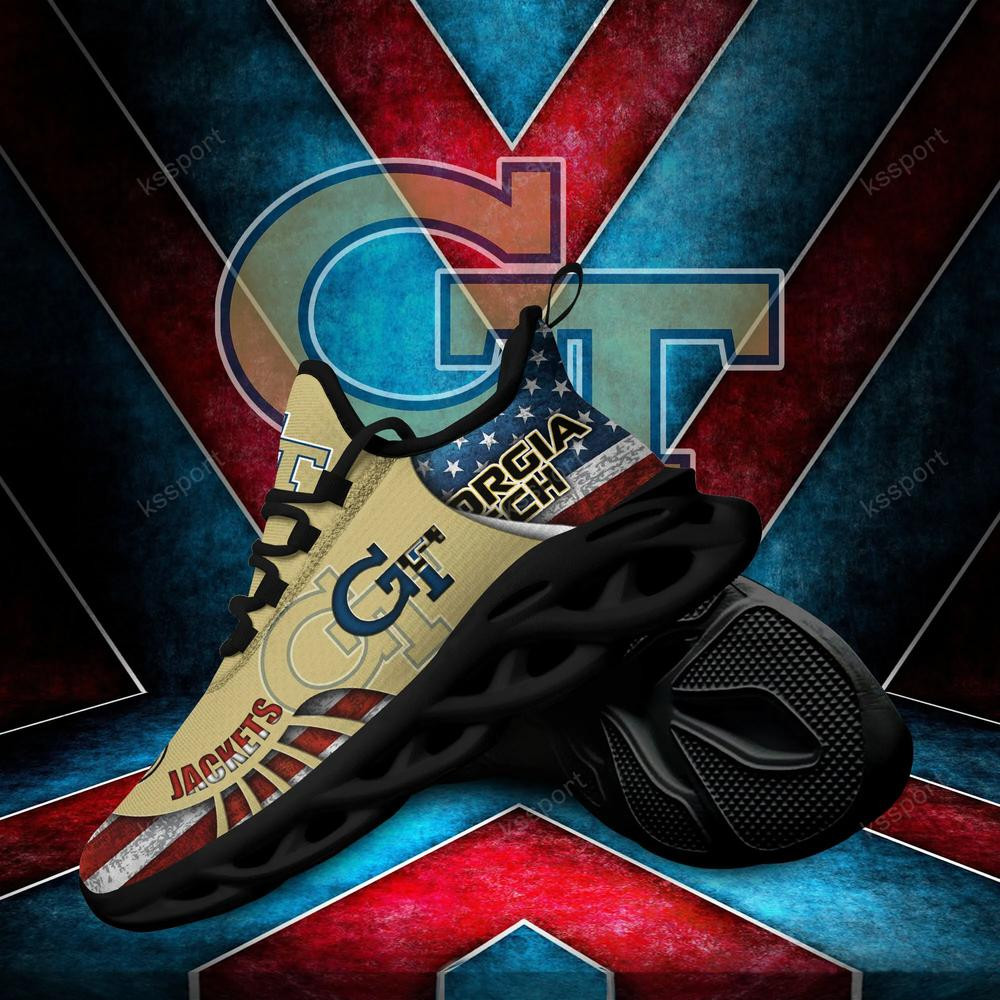 Georgia Tech Yellow Jackets Max Soul Clunky Shoes - Famjoys Georgia Tech Yellow Jackets Max Soul Clunky Shoes - Famjoys
