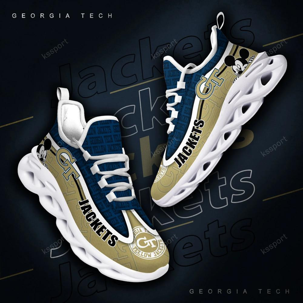 Georgia Tech Yellow Jackets Max Soul Clunky Sneakers - Famjoys Georgia Tech Yellow Jackets Max Soul Clunky Sneakers - Famjoys