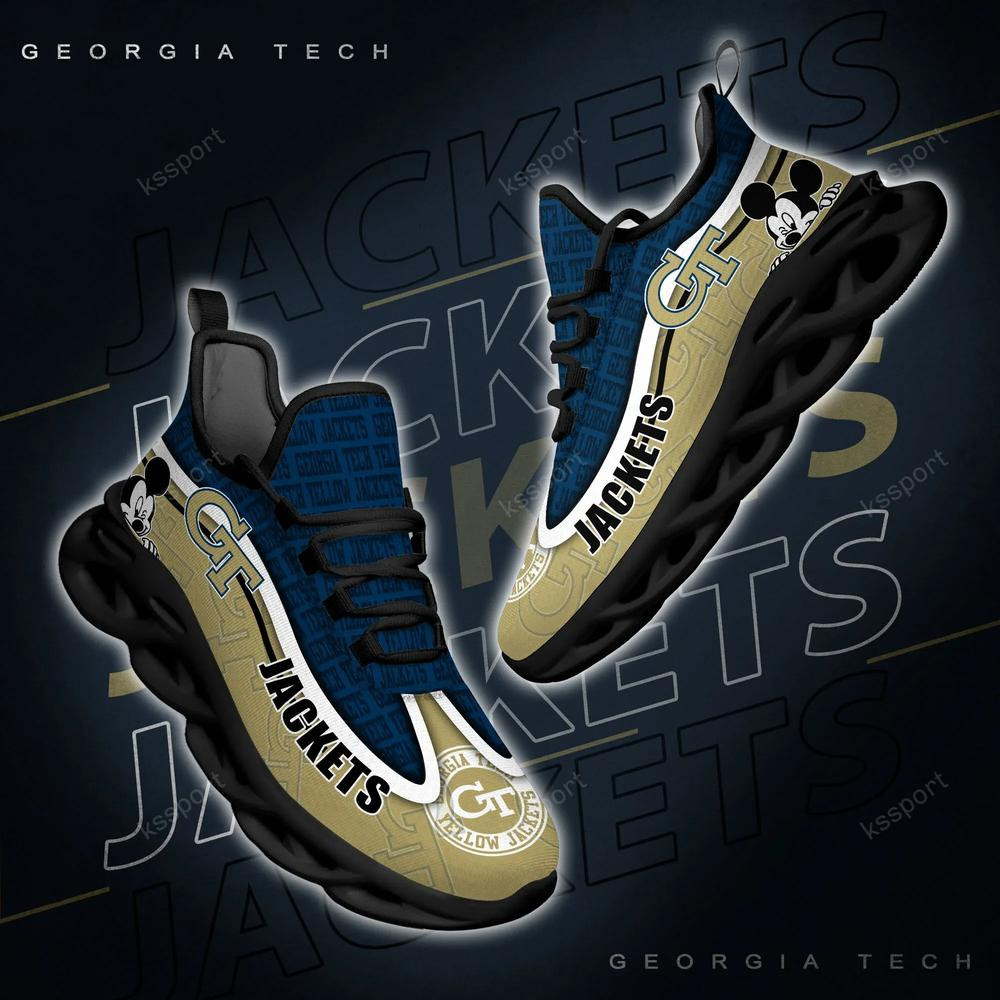 Georgia Tech Yellow Jackets Max Soul Clunky Sneakers - Famjoys Georgia Tech Yellow Jackets Max Soul Clunky Sneakers - Famjoys