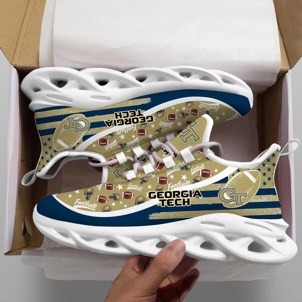 Georgia Tech Yellow Jackets Max Soul Clunky Sneakers - Famjoys Georgia Tech Yellow Jackets Max Soul Clunky Sneakers - Famjoys