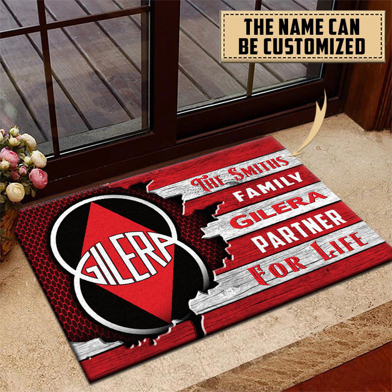 Gilera Doormat Custom Name, Multicolor - Famjoys Gilera Doormat Custom Name, Multicolor - Famjoys