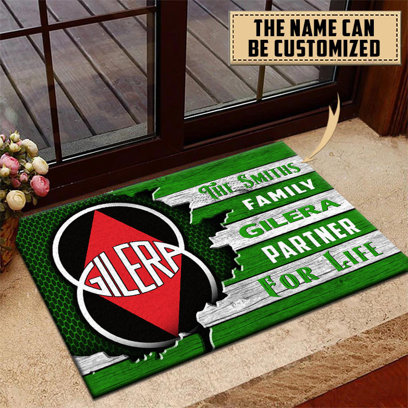 Gilera Doormat Custom Name, Multicolor - Famjoys Gilera Doormat Custom Name, Multicolor - Famjoys